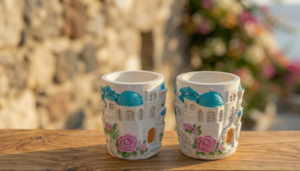 Χειροποίητη Γύψινη Μολυβοθήκη, Κασπώ. The Morning Breeze. Φωτογραφία 2